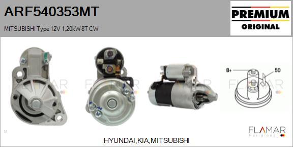 FLAMAR ARF540353MT - Démarreur droxauto.com