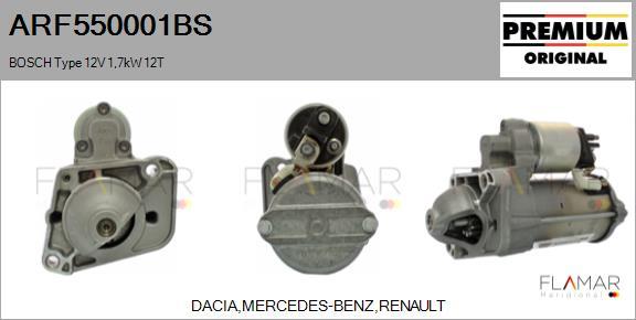 FLAMAR ARF550001BS - Démarreur droxauto.com