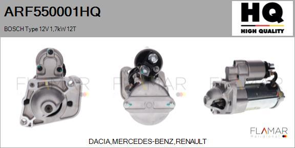 FLAMAR ARF550001HQ - Démarreur droxauto.com