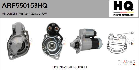FLAMAR ARF550153HQ - Démarreur droxauto.com