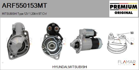 FLAMAR ARF550153MT - Démarreur droxauto.com