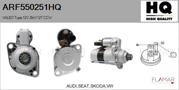 FLAMAR ARF550251HQ - Démarreur droxauto.com