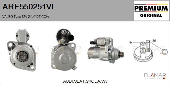 FLAMAR ARF550251VL - Démarreur droxauto.com