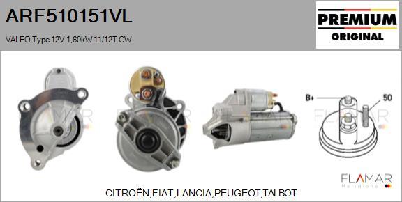 FLAMAR ARF510151VL - Démarreur droxauto.com
