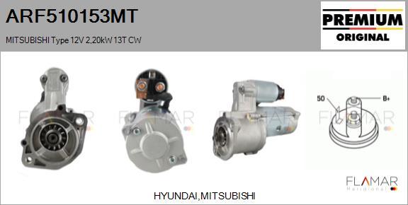 FLAMAR ARF510153MT - Démarreur droxauto.com