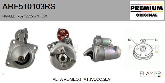 FLAMAR ARF510103RS - Démarreur droxauto.com