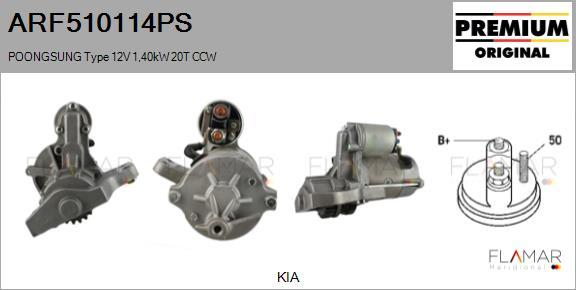FLAMAR ARF510114PS - Démarreur droxauto.com