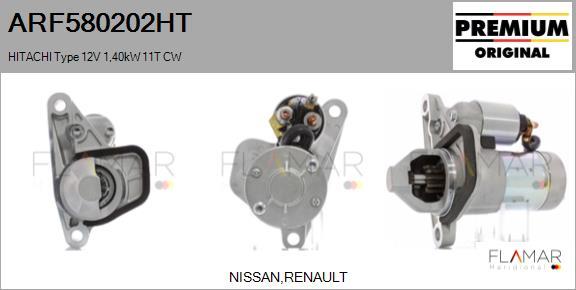 FLAMAR ARF580202HT - Démarreur droxauto.com