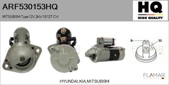 FLAMAR ARF530153HQ - Démarreur droxauto.com