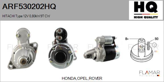 FLAMAR ARF530202HQ - Démarreur droxauto.com