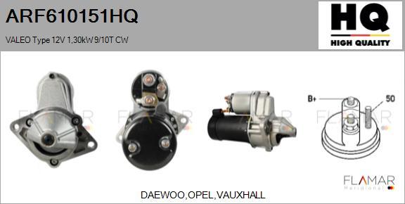 FLAMAR ARF610151HQ - Démarreur droxauto.com