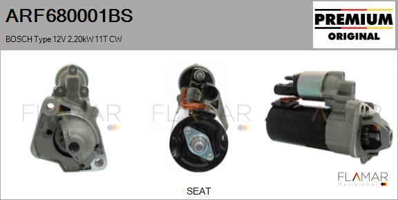 FLAMAR ARF680001BS - Démarreur droxauto.com