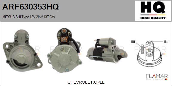 FLAMAR ARF630353HQ - Démarreur droxauto.com