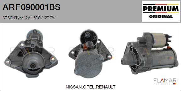 FLAMAR ARF090001BS - Démarreur droxauto.com
