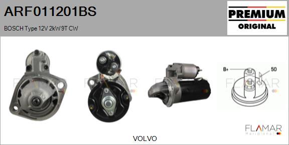 FLAMAR ARF011201BS - Démarreur droxauto.com