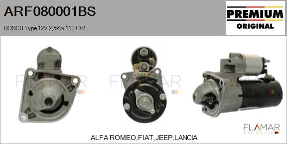 FLAMAR ARF080001BS - Démarreur droxauto.com