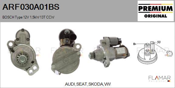 FLAMAR ARF030A01BS
 - Démarreur droxauto.com
