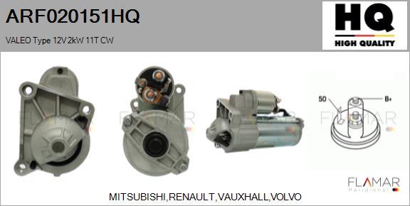 FLAMAR ARF020151HQ - Démarreur droxauto.com