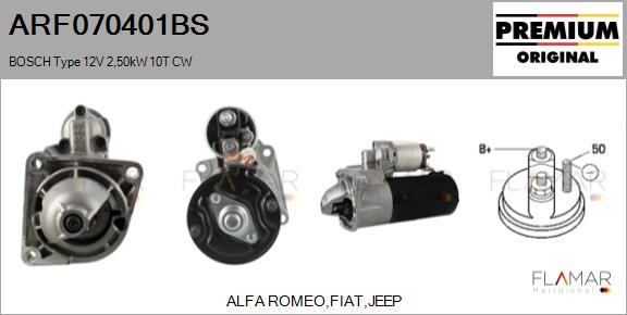 FLAMAR ARF070401BS - Démarreur droxauto.com