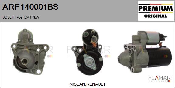 FLAMAR ARF140001BS - Démarreur droxauto.com