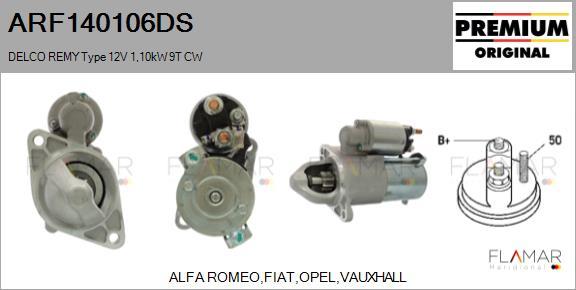 FLAMAR ARF140106DS - Démarreur droxauto.com