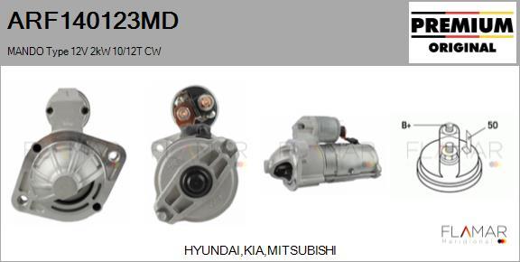 FLAMAR ARF140123MD - Démarreur droxauto.com