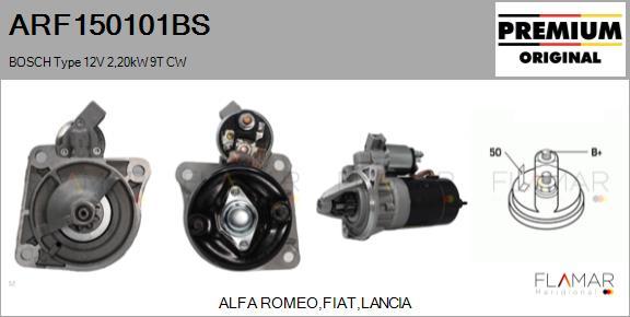 FLAMAR ARF150101BS - Démarreur droxauto.com