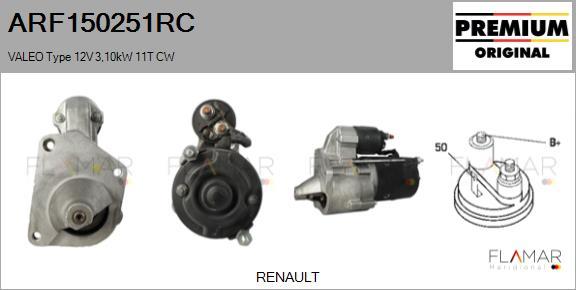FLAMAR ARF150251RC - Démarreur droxauto.com