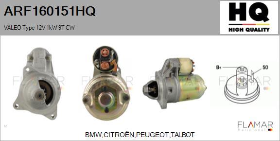 FLAMAR ARF160151HQ - Démarreur droxauto.com