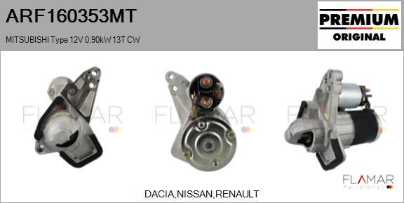 FLAMAR ARF160353MT - Démarreur droxauto.com