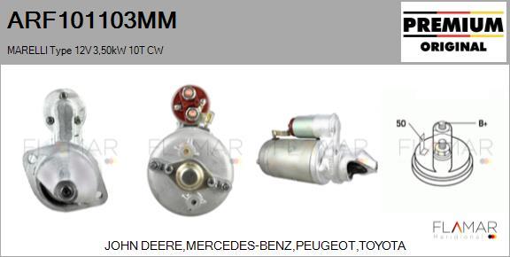 FLAMAR ARF101103MM - Démarreur droxauto.com