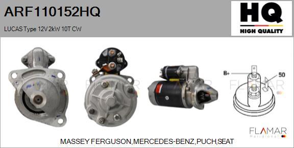 FLAMAR ARF110152HQ - Démarreur droxauto.com