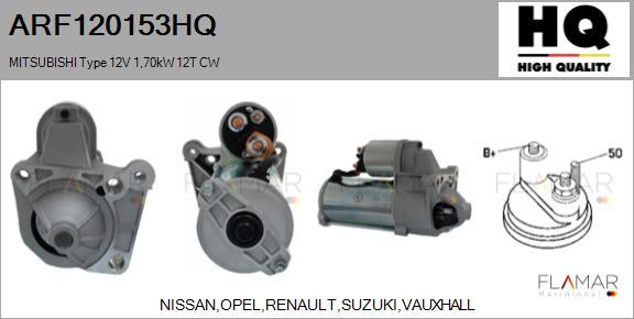FLAMAR ARF120153HQ - Démarreur droxauto.com