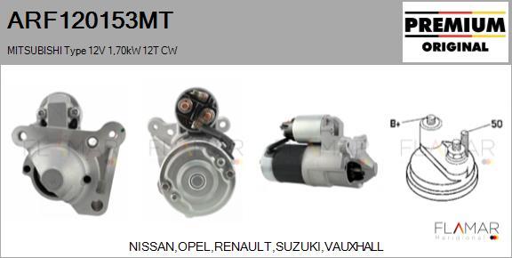 FLAMAR ARF120153MT - Démarreur droxauto.com