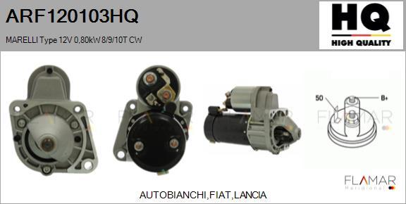 FLAMAR ARF120103HQ - Démarreur droxauto.com