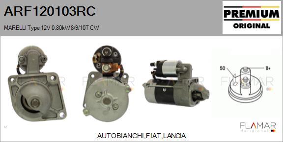 FLAMAR ARF120103RC - Démarreur droxauto.com