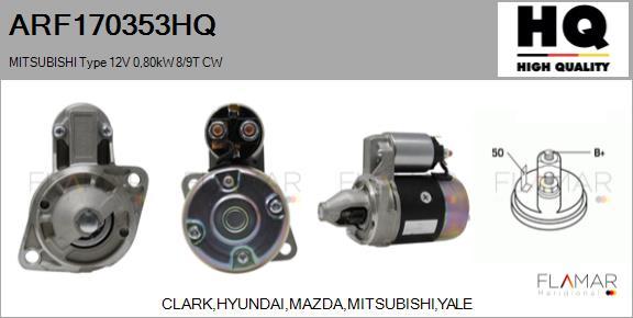 FLAMAR ARF170353HQ - Démarreur droxauto.com