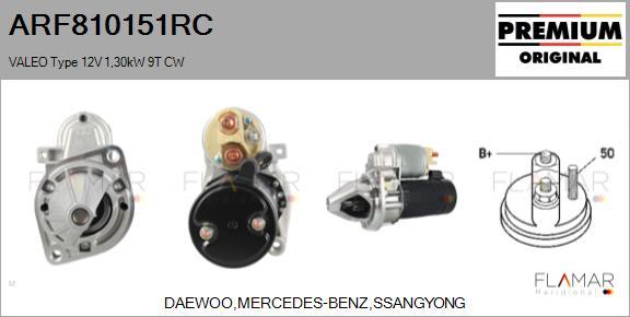 FLAMAR ARF810151RC - Démarreur droxauto.com