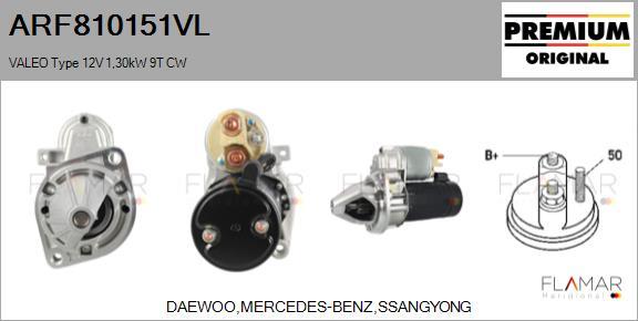 FLAMAR ARF810151VL - Démarreur droxauto.com
