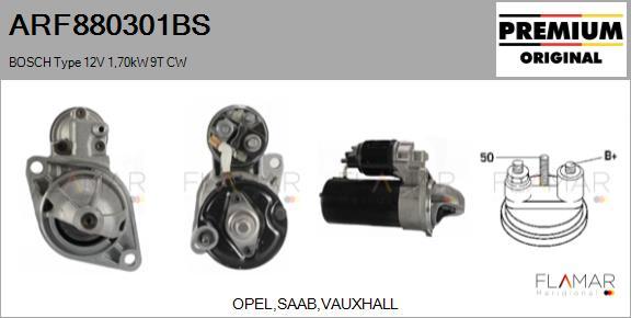 FLAMAR ARF880301BS - Démarreur droxauto.com