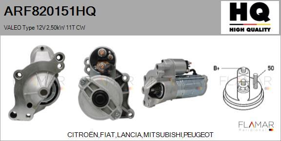 FLAMAR ARF820151HQ - Démarreur droxauto.com