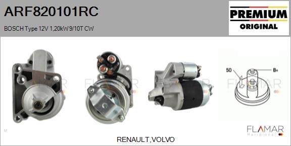 FLAMAR ARF820101RC - Démarreur droxauto.com