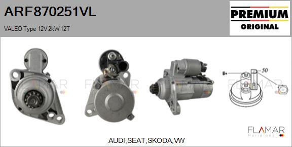 FLAMAR ARF870251VL - Démarreur droxauto.com