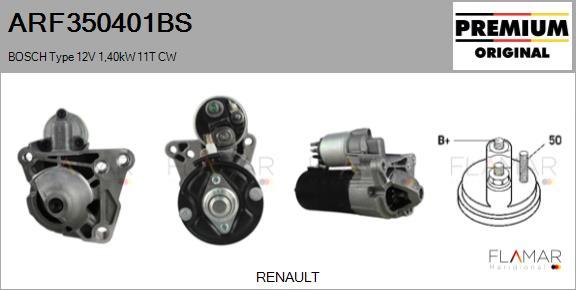 FLAMAR ARF350401BS - Démarreur droxauto.com