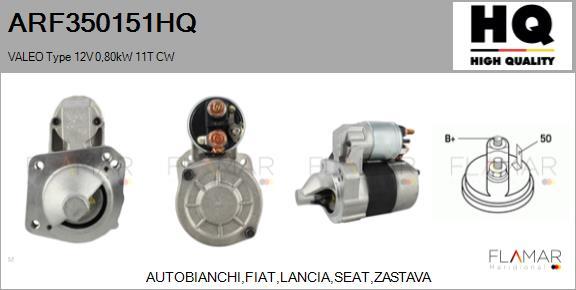 FLAMAR ARF350151HQ - Démarreur droxauto.com
