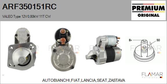 FLAMAR ARF350151RC - Démarreur droxauto.com