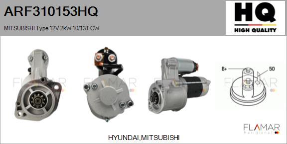 FLAMAR ARF310153HQ - Démarreur droxauto.com