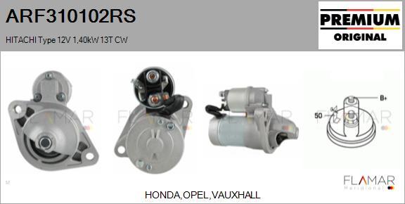 FLAMAR ARF310102RS - Démarreur droxauto.com