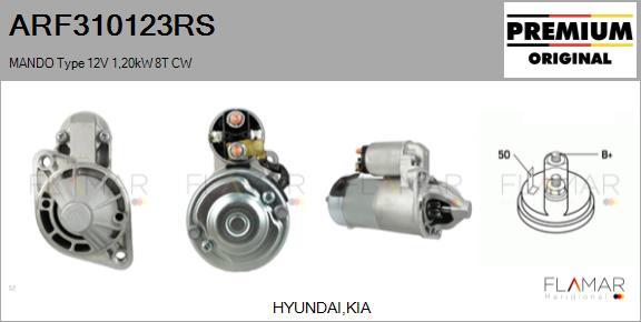 FLAMAR ARF310123RS - Démarreur droxauto.com