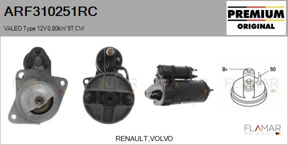 FLAMAR ARF310251RC - Démarreur droxauto.com